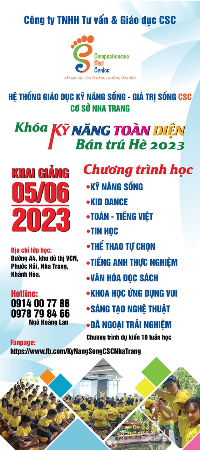 CHIÊU SINH KHÓA HÈ 2023